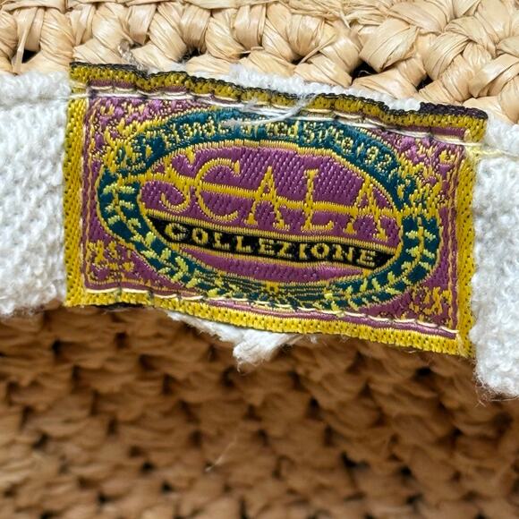 Scala Collezione Crochet Raffia Hat With Leather Trim Summer Sun Boho Beach - Picture 7 of 7